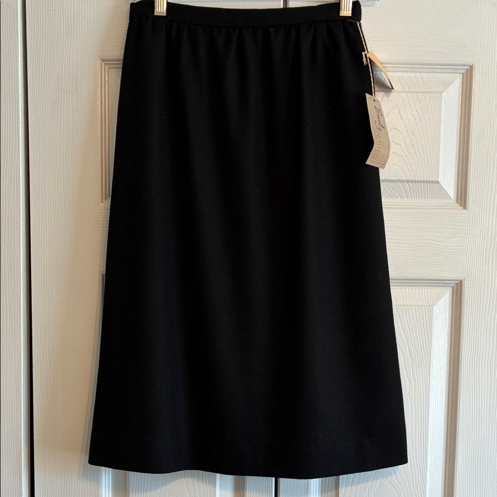 Elegant Black A-Line Skirt